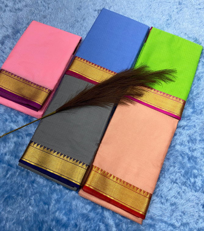 Psw Mahi Cotton Silk Plain Designer Sarees Wholesale Clothing Suppliers In India